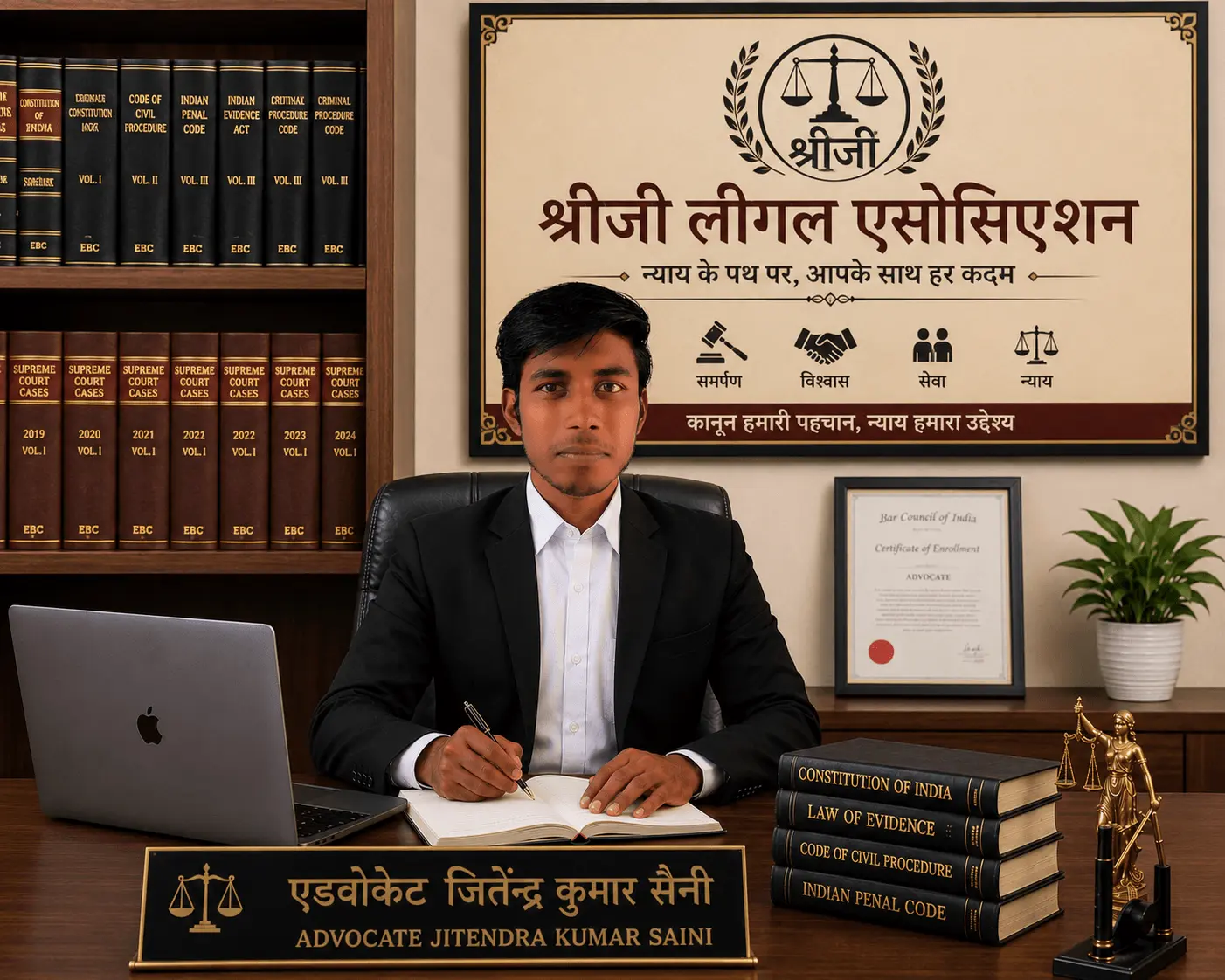 Portrait of Advocate Jitendra Kumar Saini