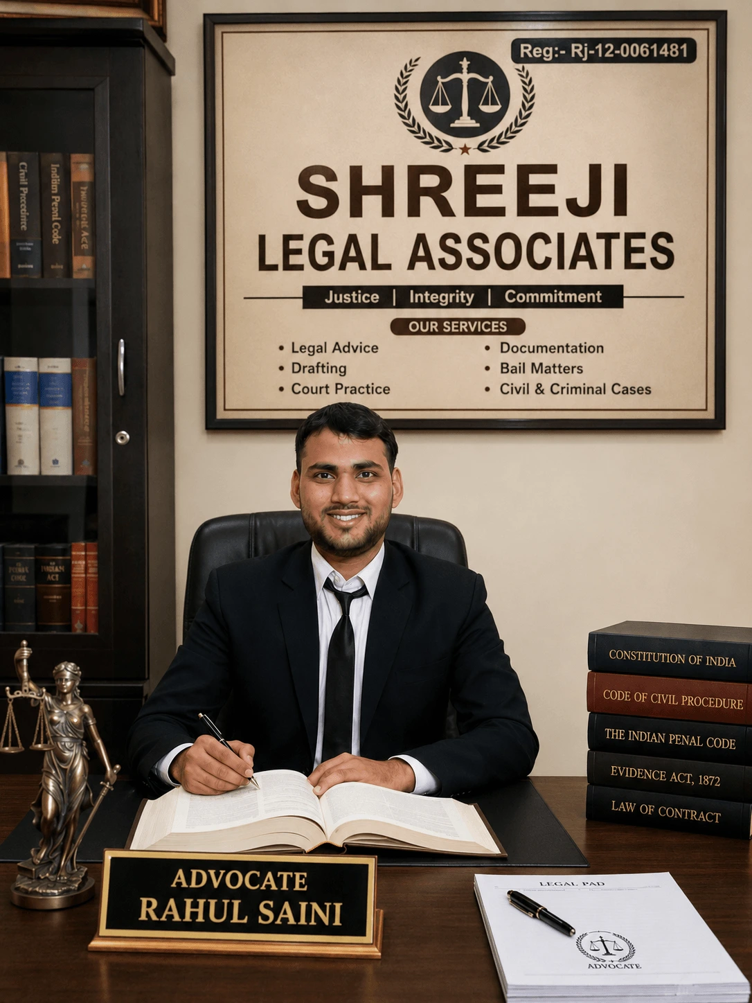 Portrait of Advocate Rahul Saini